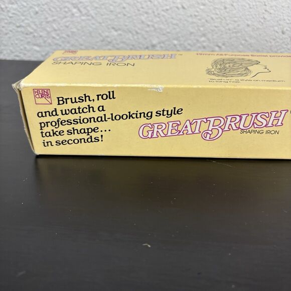 VTG Helene Curtis Shaping Iron 19mm All Purpose Aluminum Barrel Great Brush NOS - Picture 8 of 12